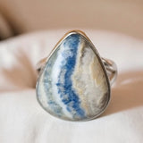 Scheelite Solid 925 Sterling Silver Ring 6.5