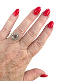 Herkimer Diamond Solid 925 Sterling Silver Ring 8