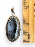 Dendritic Opal Solid 925 Sterling Silver Pendant