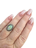 Ethiopian Opal Solid 925 Sterling Silver Ring 5