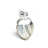 Kingman Pink Dahlia Turquoise Solid 925 Sterling Silver Ring 9