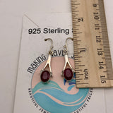 Ruby Solid 925 Sterling Silver Earrings