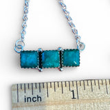 Emerald Solid 925 Sterling Silver Necklace