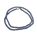 Blue Lace Agate 4 mm 20 in Beaded Necklace