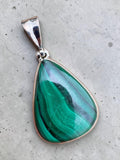 Malachite Solid 925 Sterling Silver Pendant