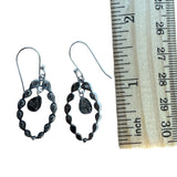 Black Rutilated Quartz Solid 925 Sterling Silver Earrings