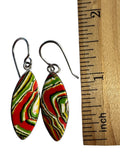 Fordite Detroit Agate Solid 925 Sterling Silver Earrings
