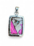 Kingman Cotton Candy Turquoise Solid 925 Sterling Silver Pendant