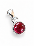 Pink Tourmaline Solid 925 Sterling Silver Pendant