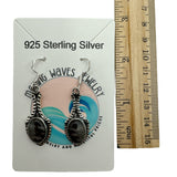 Brown Calcite Solid 925 Sterling Silver Earrings