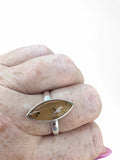 Montana Agate Solid 925 Sterling Silver Ring 9.5
