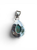 Mojave Turquoise Solid 925 Sterling Silver Pendant