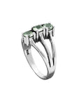 Green Amethyst Prasiolite Solid 925 Sterling Silver Ring 5