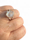 Rainbow Moonstone Solid 925 Sterling Silver Ring 8