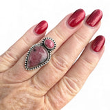 Rhodonite Solid 925 Sterling Silver Ring 5