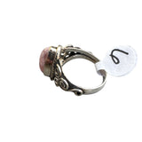 Rhodochrosite Solid 925 Sterling Silver Ring 6