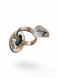 Kingman Turquoise Solid 925 Sterling Silver Ring 7