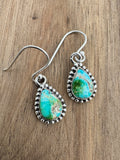 Sonoran Gold Turquoise Solid 925 Sterling Silver Earrings