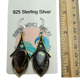 Mother of Pearl Solid 925 Sterling Silver Earrings