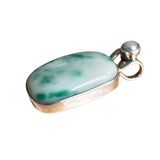 Peridot in Chrysoprase & Pearl Solid 925 Sterling Silver Pendant