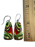 Fordite Detroit Agate Solid 925 Sterling Silver Earrings