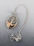 Tree of Life Solid 925 Sterling Silver Pendant Necklace 18”