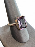 Amethyst Solid 925 Sterling Silver Ring 9.5