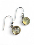 Prehnite Solid 925 Sterling Silver Earrings