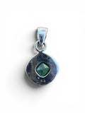 Emerald Solid 925 Sterling Silver Pendant