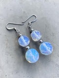 Fire Opalite Solid 925 Sterling Silver Earrings
