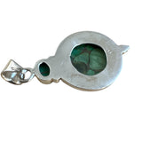 Green Mojave Turquoise Solid 925 Sterling Silver Pendant