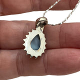 Caribbean Larimar Solid 925 Sterling Silver Necklace