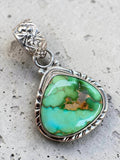 Sonoran Gold Turquoise Solid 925 Sterling Silver Pendant
