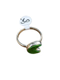 Green Mojave Turquoise Solid 925 Sterling Silver Ring 8.5