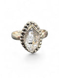 Herkimer Diamond Solid 925 Sterling Silver Ring 6