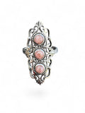 Rhodochrosite Solid 925 Sterling Silver Ring 8