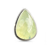 Prehnite Solid 925 Sterling Silver Ring 6