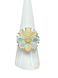 Ethiopian Opal Solid 925 Sterling Silver Ring 7.5