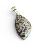 Tube Agate Solid 925 Sterling Silver Pendant