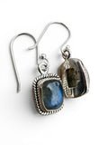 Labradorite Solid 925 Sterling Silver Earrings