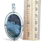 Ocean Jasper Solid 925 Sterling Silver Pendant