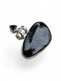 Nuumite & Black Onyx Solid 925 Sterling Silver Pendant