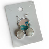 Mother of Pearl Solid 925 Sterling Silver Earrings