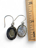 Crazy Lace Agate Solid 925 Sterling Silver Earrings