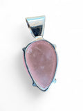 Rose Quartz & Garnet Solid 925 Sterling Silver Pendant