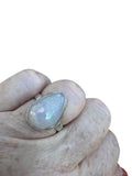 Angel Aura Druzy Solid 925 Sterling Silver Ring 6