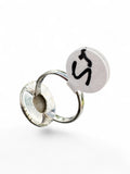 Gold Rutilated Quartz Solid 925 Sterling Silver Ring 5.5