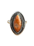 Sunstone Solid 925 Sterling Silver Ring 9.5