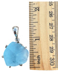 Blue Topaz Solid 925 Sterling Silver Pendant