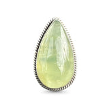 Prehnite Solid 925 Sterling Silver Ring 9